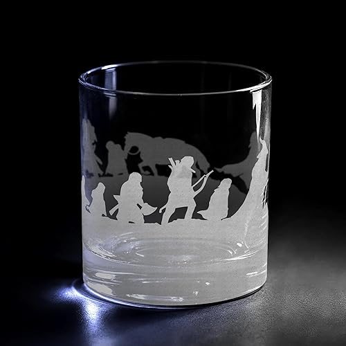 Miniatura 13 de MAPA DE LA TIERRA MEDIA Grabado en vidrio Whiskey Rocks de 10.5oz | Tierra Media Tolkien Magos Elfos Orcos Enanos Mitología de fantasía | Diseños