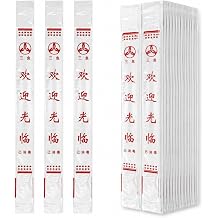 LOGOFUN 1000PCS Disposable Chopstick Sleeves Red Restaurant Bag Pockets
