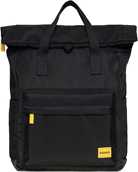 KAUKKO Stylish and Practical Laptop Backpack for Shopping, Traveling and Commuting Casual Daypack Fits 15" BLACK,17.7L