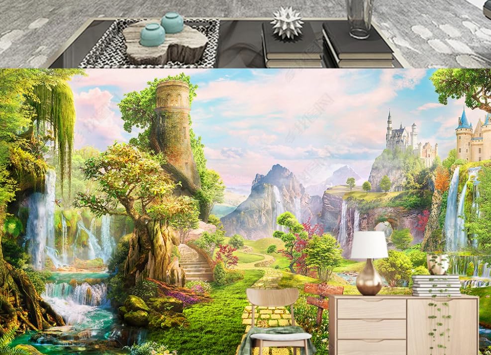 Papier peint intissé paysage mural géant 450x315 cm pour salon