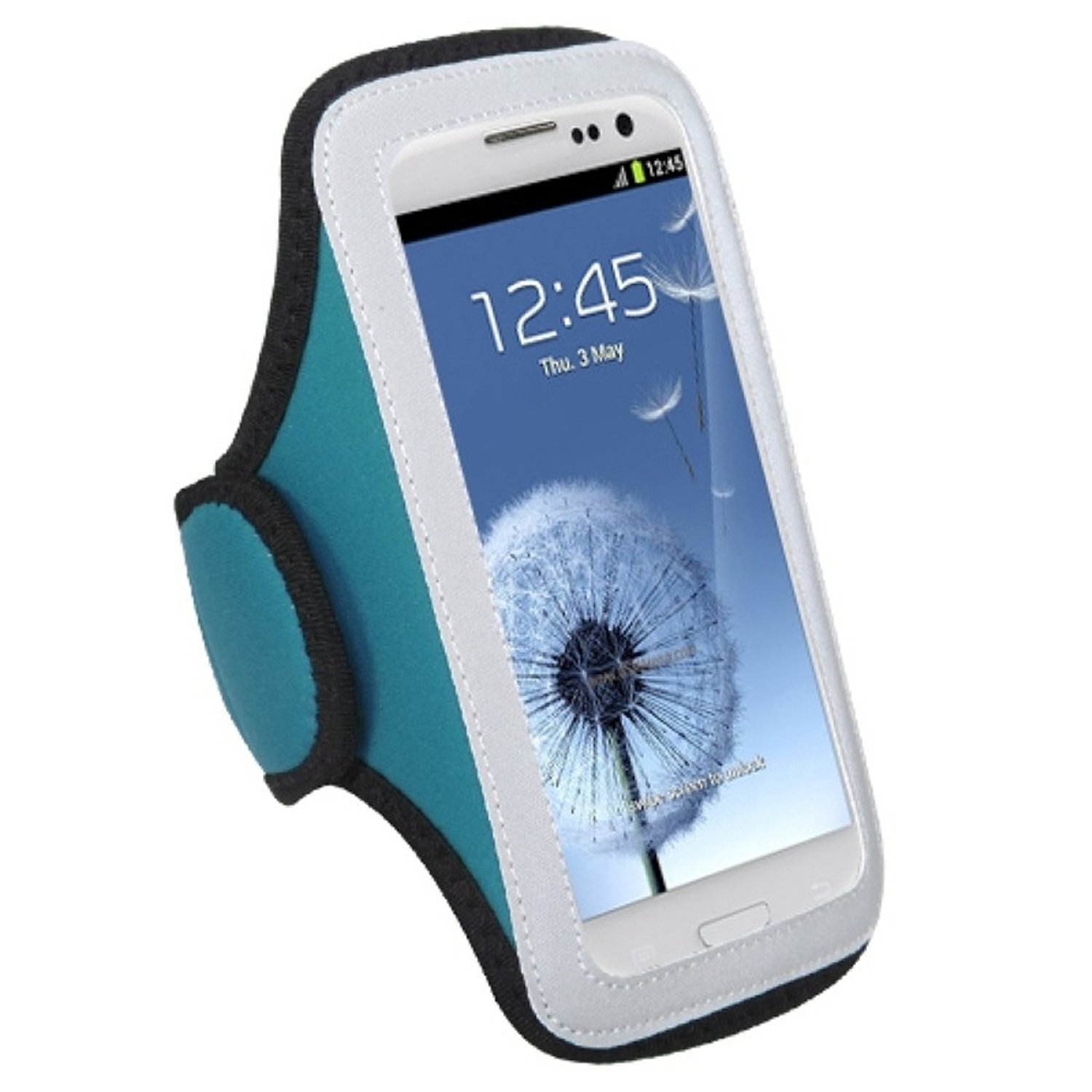 Mybat UNIVP253NP Sport Armband Case for Cell Phones and Smartphones - Retail Packaging - Baby Blue