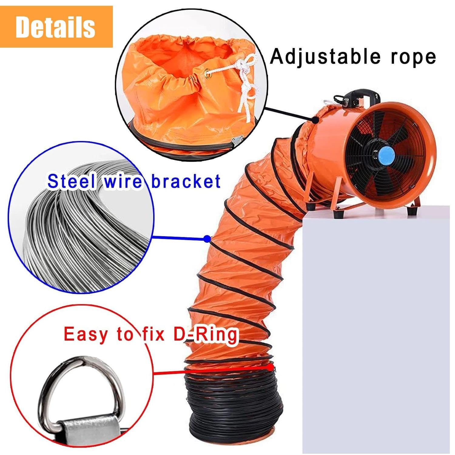 Tubo De Ventilación, Manguera De Conducto Flexible De PVC