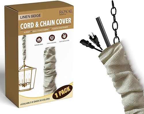 Vista 51 de Royal Designs, Inc - Funda para cadena y cordón de tela con cierre táctil Dorado antiguo