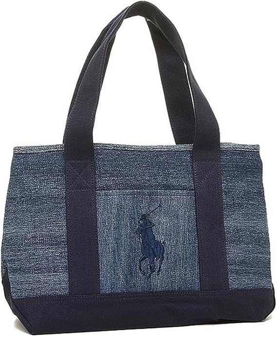 Amazon ポロ ラルフローレン トートバッグ Polo Ralph Lauren デニム ネイビー 並行輸入品 トートバッグ