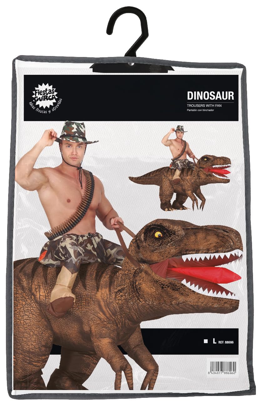 FIESTAS GUIRCA Costume Gonfiabile Dino Rex Spalle per Adulti