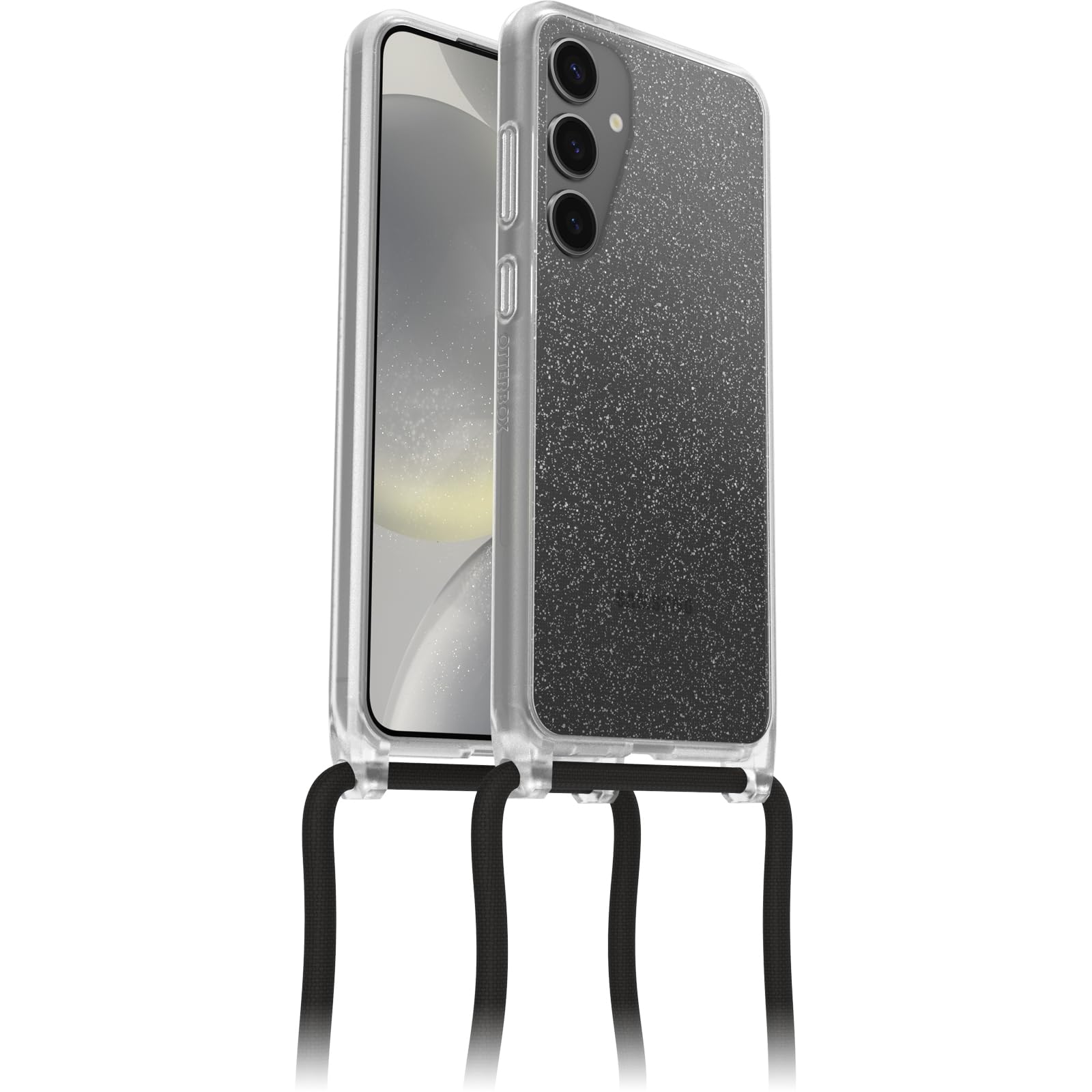 OtterBox Cover React Necklace per Samsung Galaxy S24+, Custodia sottile, Resistente a shock con cordino a collana, Adattabile e intercambiabile, Testata a norme MIL STD 810G, Stardust