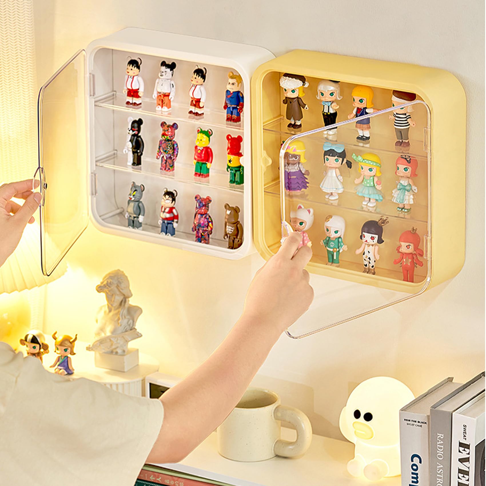 アクリル製 3段コレクションケース　透明 2個セット アクリル3段ケースA / クリア /コレクションケース/フィギュア