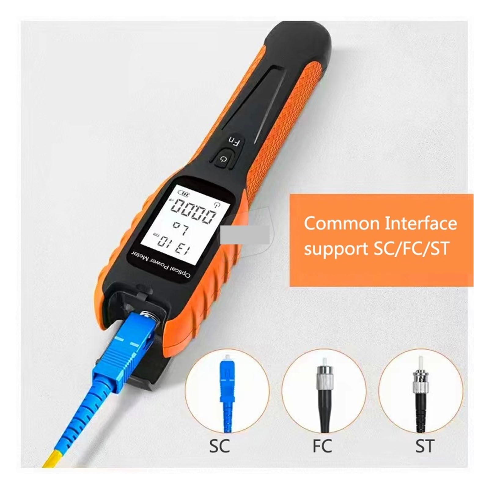 Testeur Fibre Optique, Compteur De Puissance Optique 5g, Batterie Lithium Multifonctionnelle De Haute Précision, Outil FTTH 1577 Testeur De Fiber Optique,Large Plage de Mesure(-70 to 6 dBm)