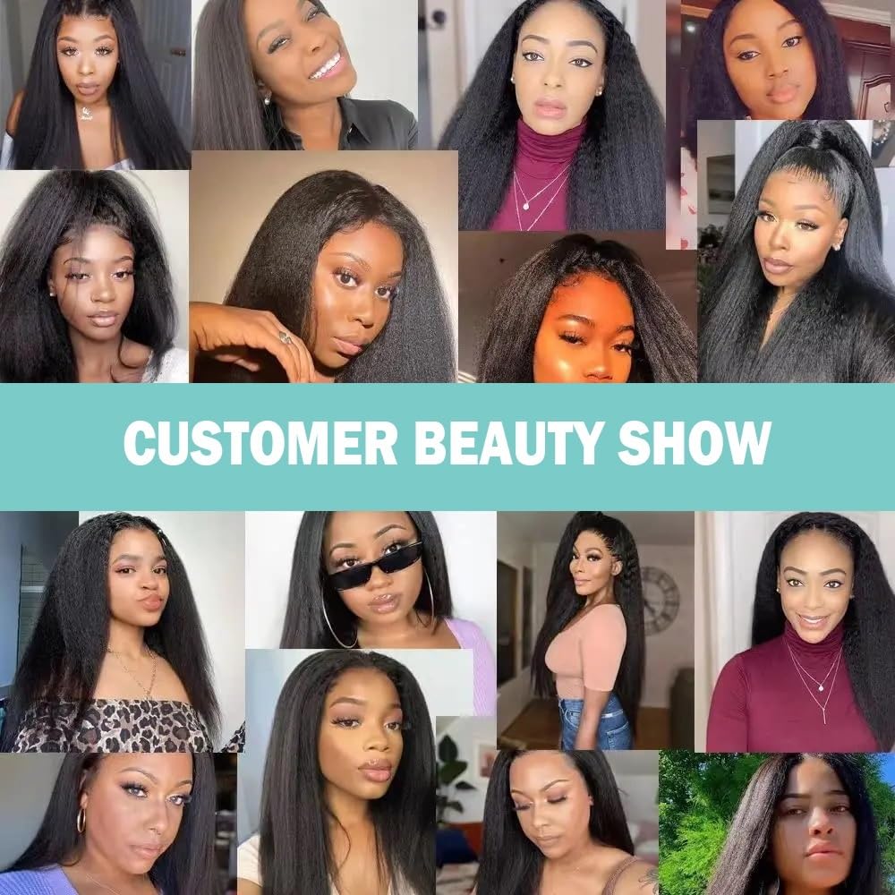 lungo Nastro nelle estensioni dei capelli umani Kinky Straight 20 pezzi 50 g(14 inches)