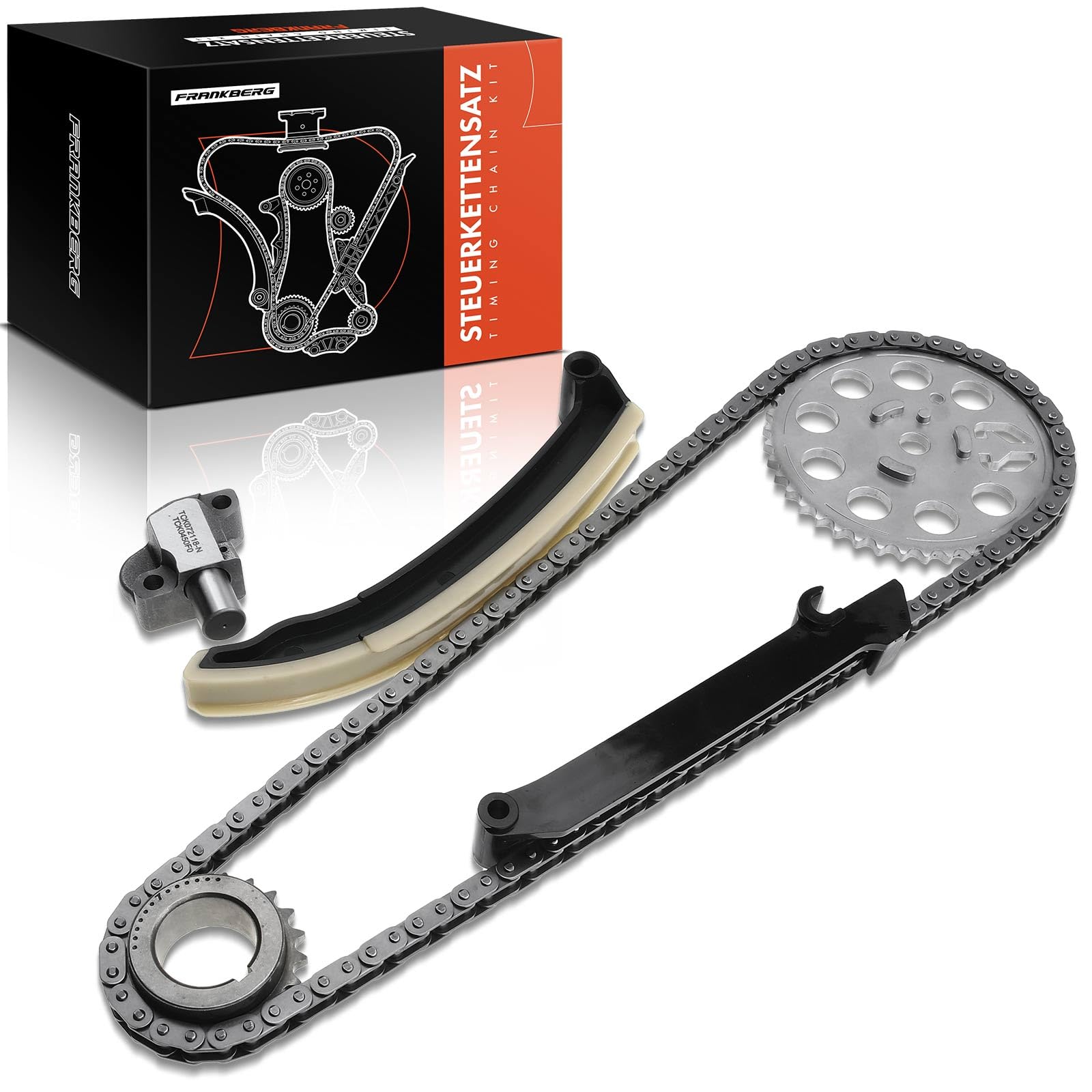 Frankberg Catene di distribuzione Benzina Compatibile con City-Coupé 450 0.6L Cabrio 450 0.6L Crossblade 450 0.6L Cabrio 450 0.7L R.o.a.d.s.t.e.r 452 0.7L Replace# TC0450FK