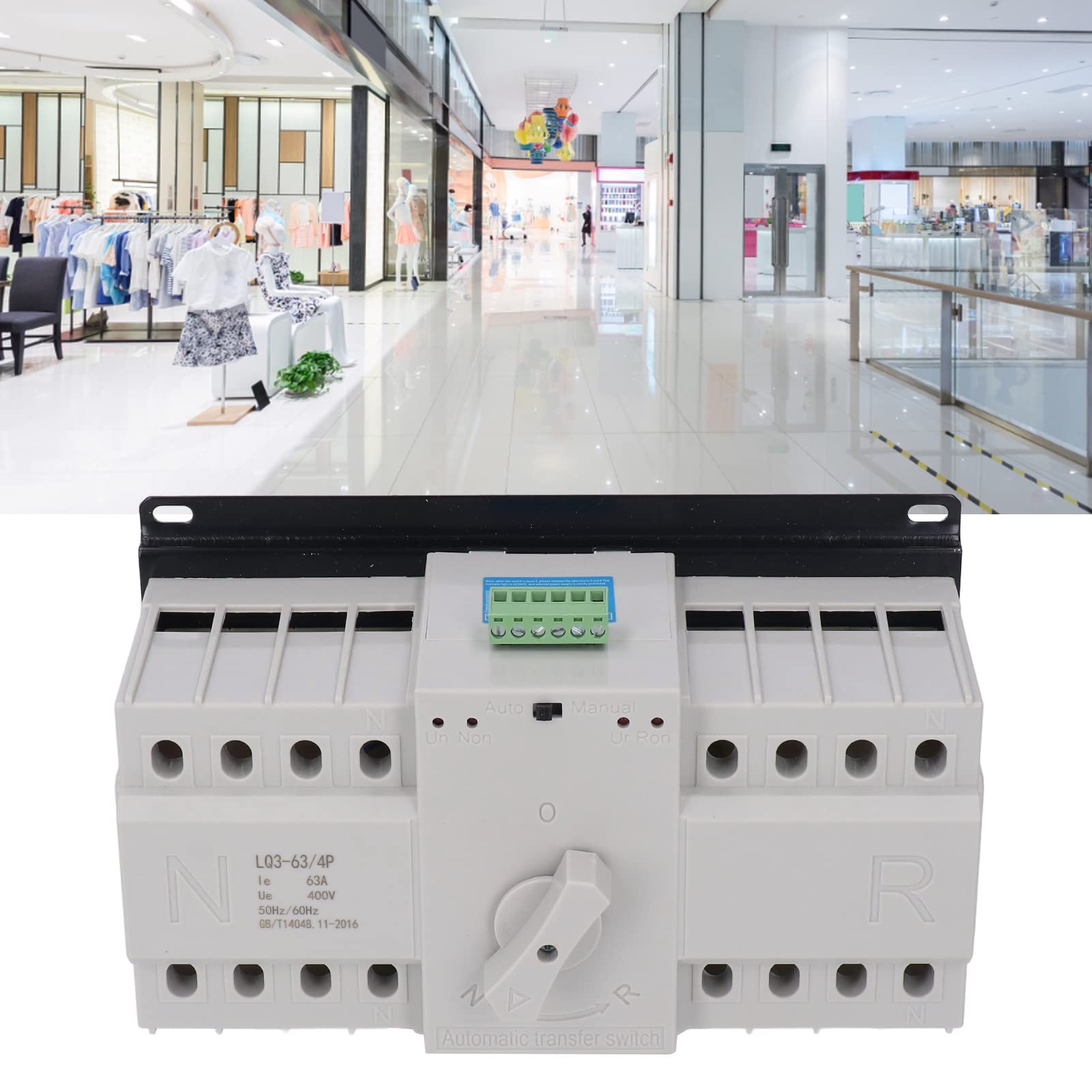 YWBL-WH Przełącznik Chanery Podwójny Przełącznik Zasilania, Wysoka niezawodność Automatyczny 63A 400 V AC do Centrów Handlowych, Szpitali, Biur