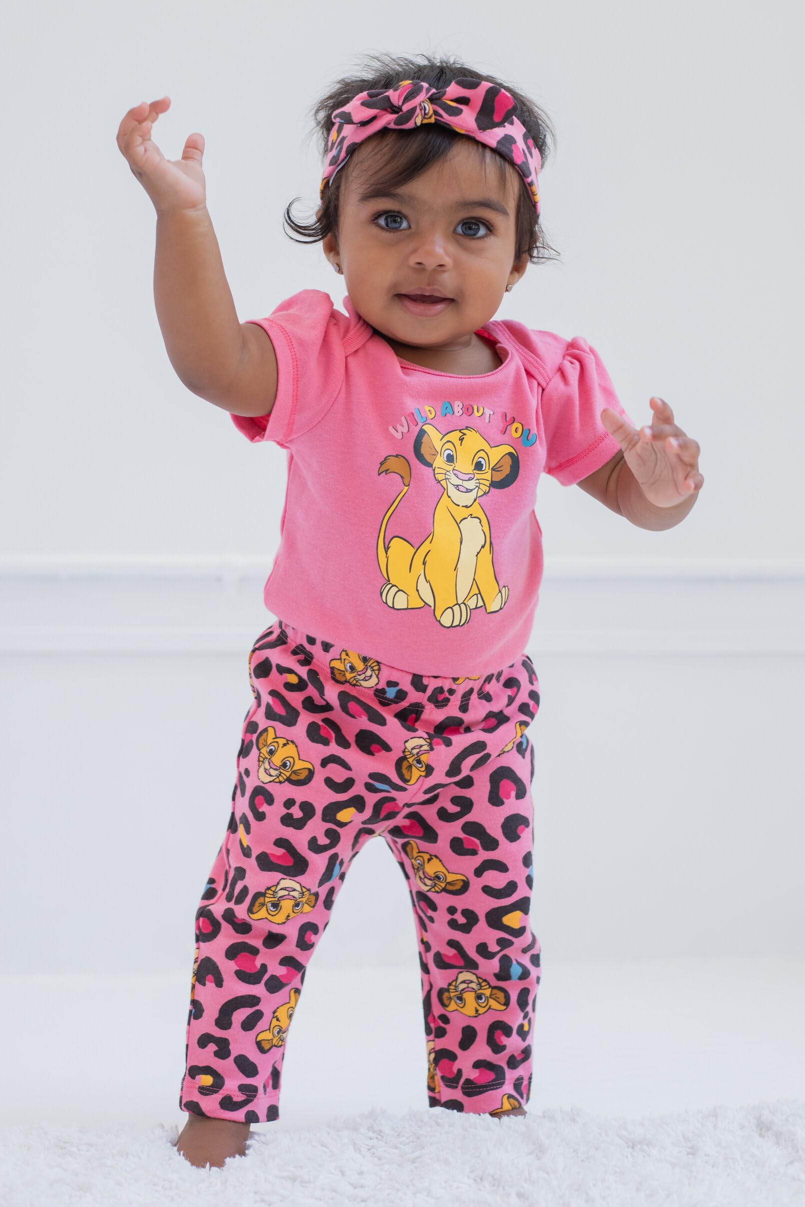 Disney Marie Bambi Thumper Baby Girls 3-teiliges Set: süßer Overall, modische Hose, Stirnband