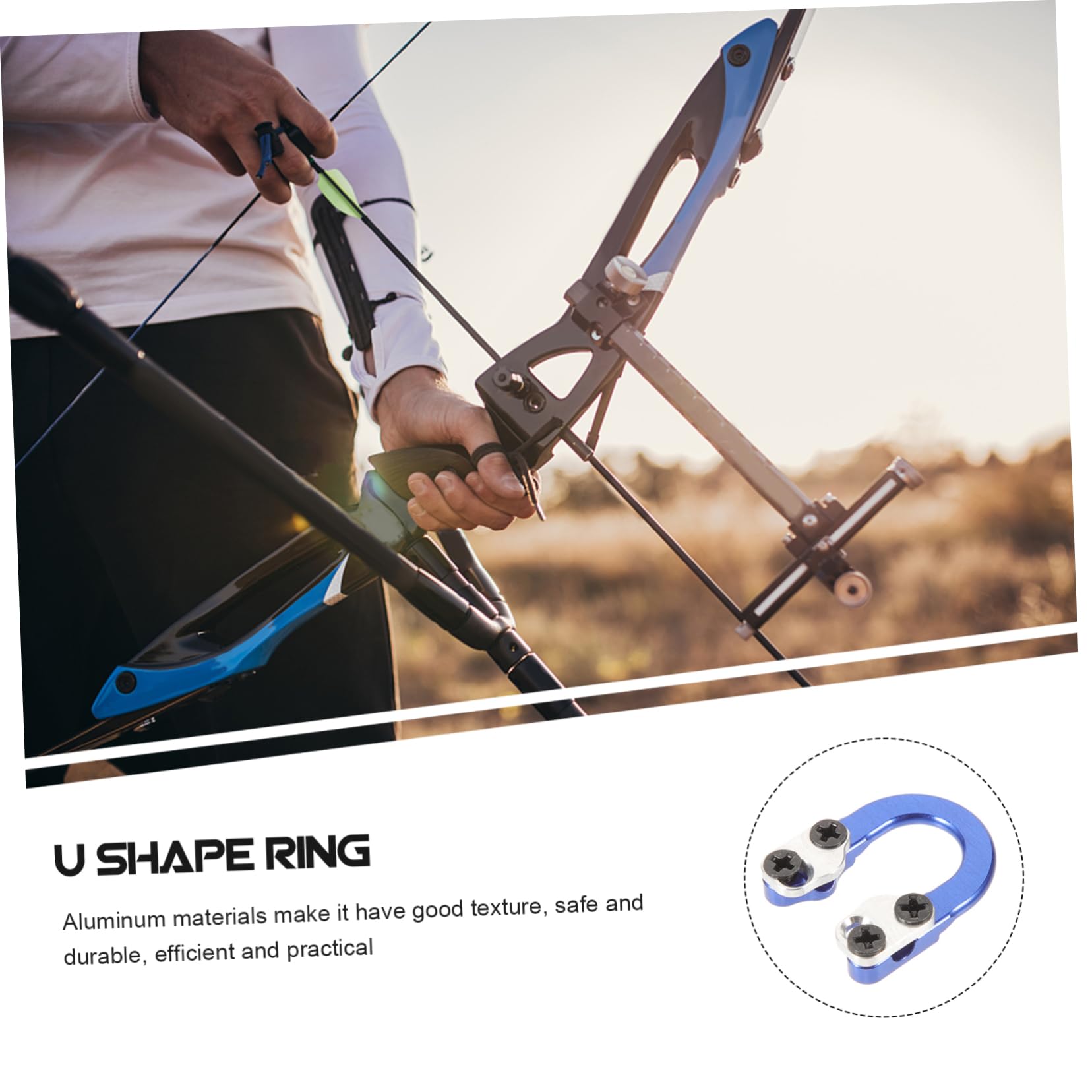 Yardwe Accessories Release Buckle Metal u Ring Lightweight Durable for Supply