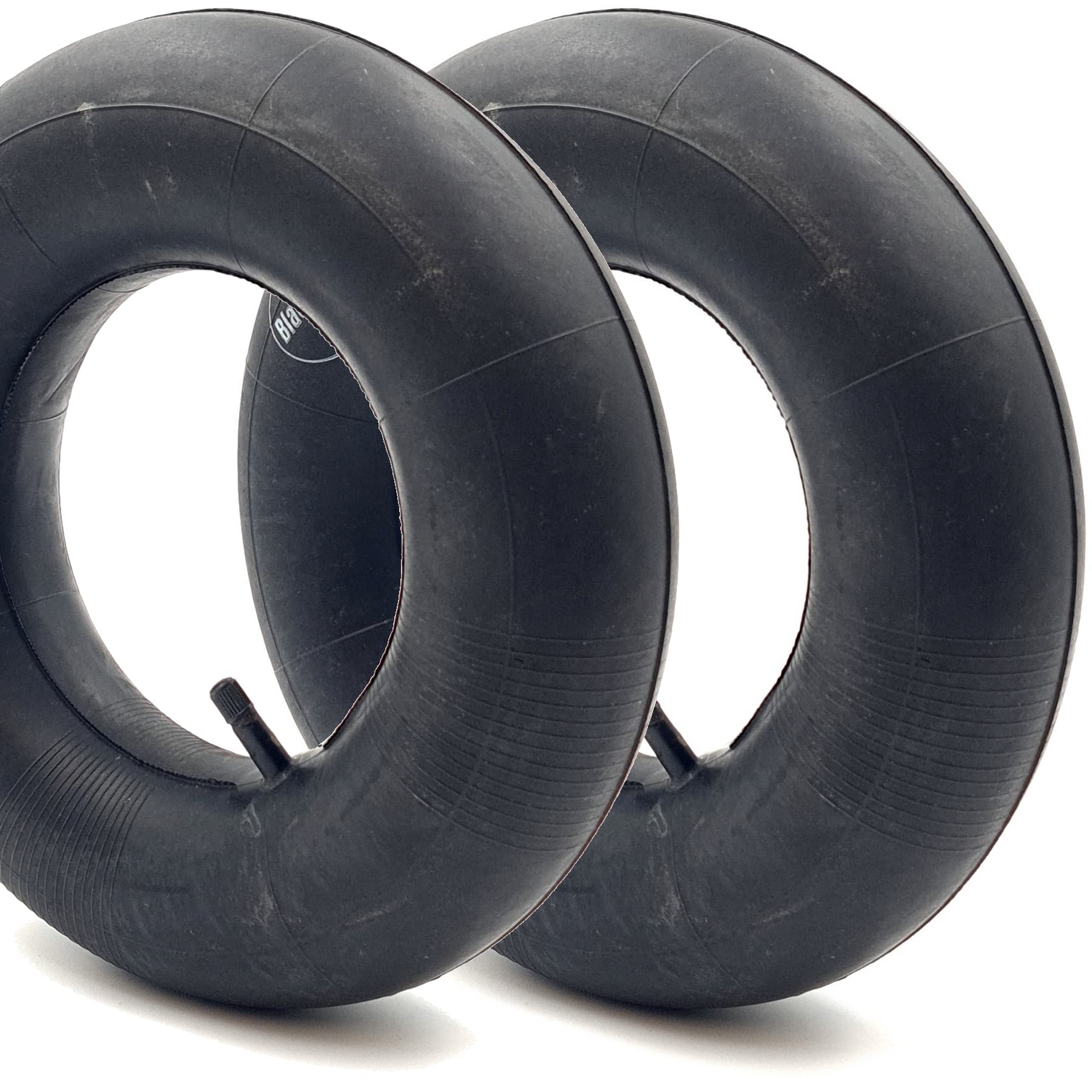 BlackRing 2x 4.10/3.50-6 Inner Tubes Straight Rubber Valve TR13 Also Fits 3.50-6 and 4.00-6 Wheelbarrow Cart Truck Trolley
