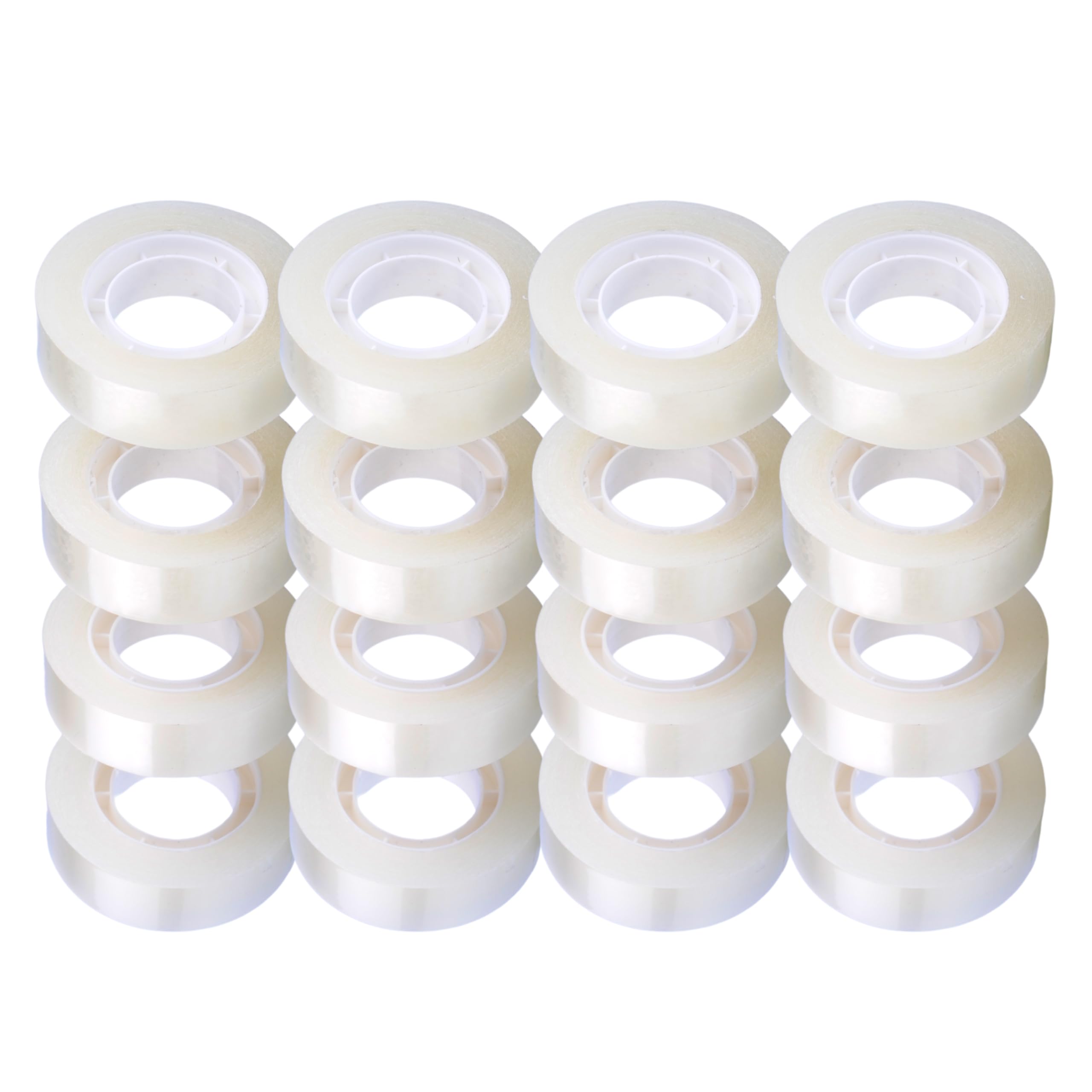 GTSE - Nastro adesivo trasparente - 19 mm x 33 m - Nastro adesivo per confezionare regali, casa, scuola e ufficio - 96 rotoli