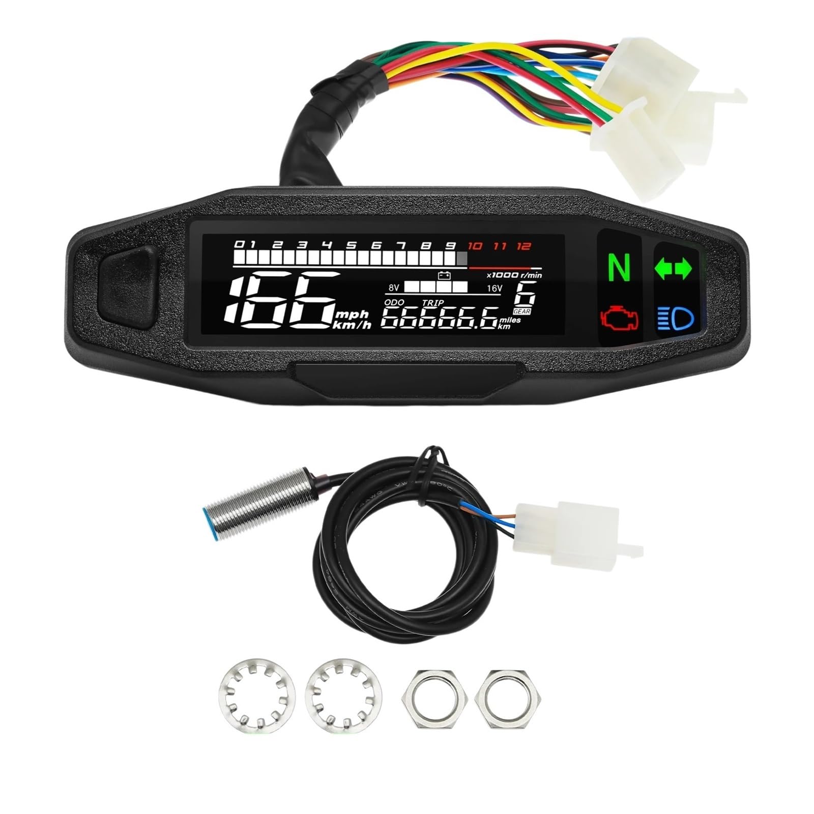 Odómetro Digital moto Velocímetro De Motocicleta, Medidor
