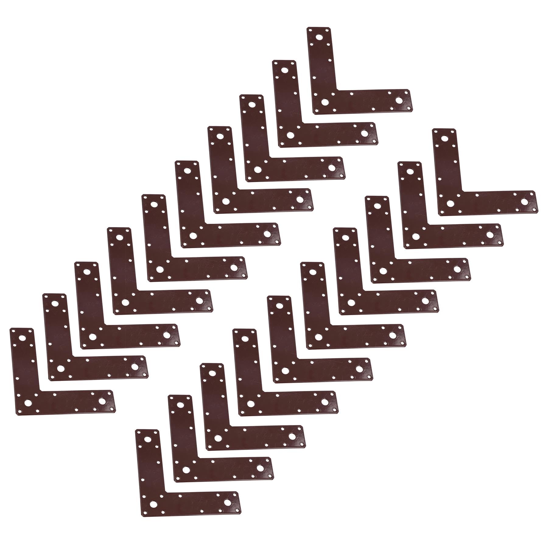 Équerres d'angle en L 150x150x37mm lot de 20 connecteurs pour bois et meuble