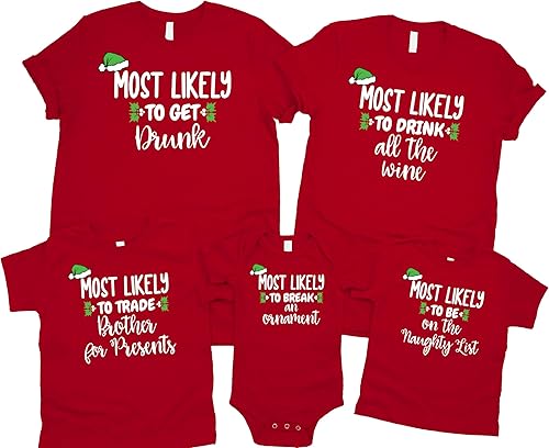 Miniatura 4 de Family Matching Christmas Shirts  Funny Christmas T-Shirts  Most Likely To Shirts  Christmas Gifts  Christmas Tees  Matching Christmas