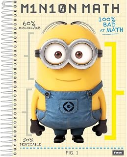 Caderno de 1 Matéria, Foroni 8500, Capas Sortidas, Pacote com 4 Cadernos