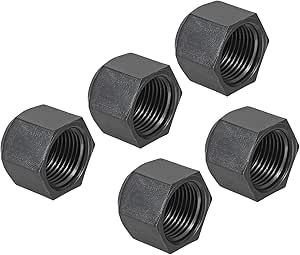 PATIKIL 3/4 Plastic Flare Caps 6-Pack - 45 Degree SAE Flare Tube Fitting For AC & Gas Lines