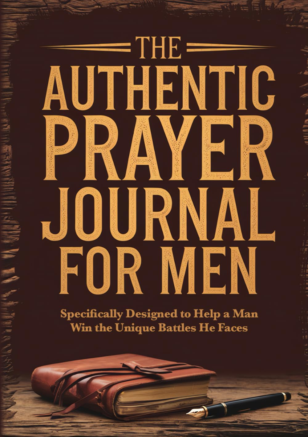 The Authentic Prayer Journal For Men: A Christian Bible Study Notebook With Bible Verses To Connect With God, Strengthen Character, And Find Peace In