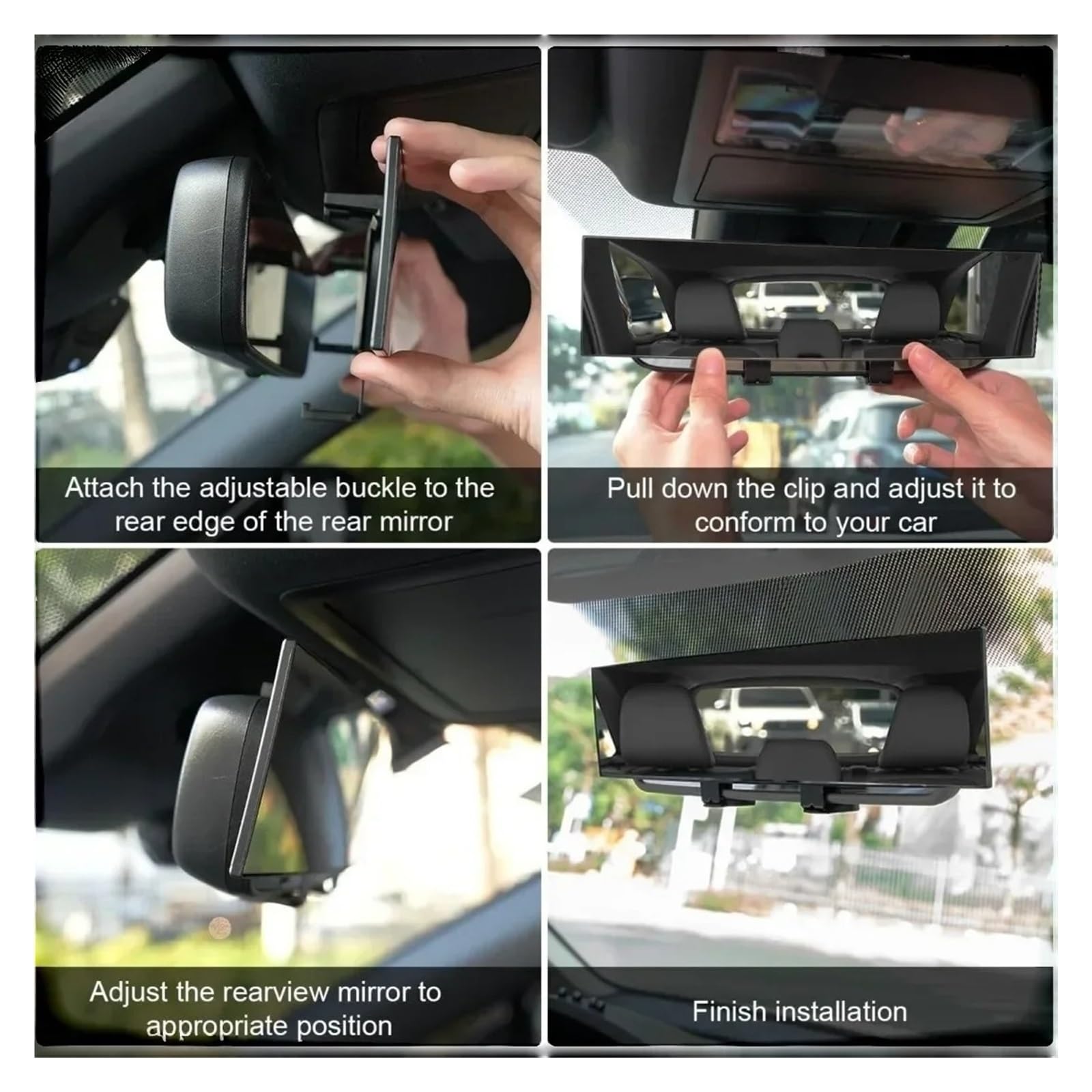 Rétroviseur Intérieur À Rétroviseur Panoramique Universel Pour Voiture