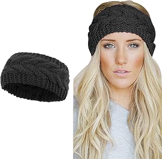 Women's Knitted Headband - Elastic Crochet Headwrap Design Headbands Winter Headband Hairband Crochet Headwrap Ear Warmer