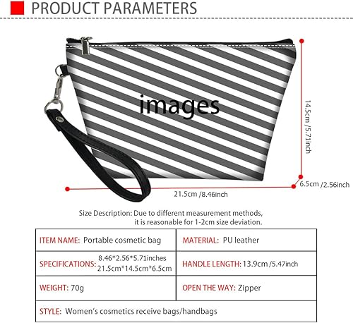 Miniatura 2 de Bolsa de maquillaje, bolsa de cosméticos, bolsa de aseo impermeable, bolsa de maquillaje de viaje con patrones de flores de mandala, cremalleras