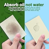 Vista 5 de Teenitor Hojas absorbentes de aceite facial, 1000 hojas de papel secante de jazmín para piel grasa, hojas de secado de película de control de aceite