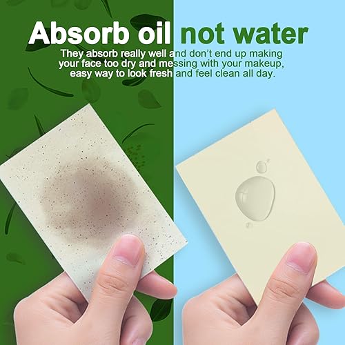 Miniatura 5 de Teenitor Hojas absorbentes de aceite facial, 1000 hojas de papel secante de jazmín para piel grasa, hojas de secado de película de control de aceite