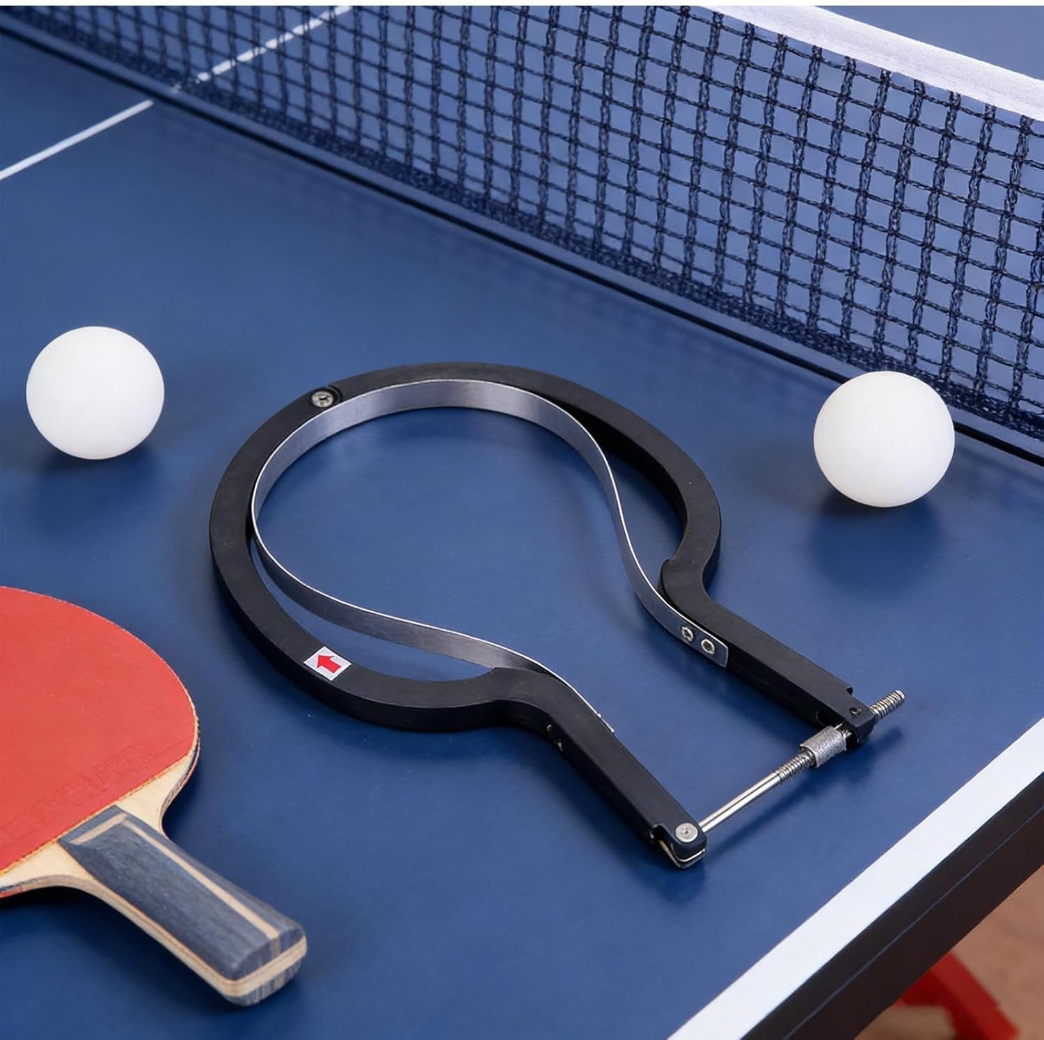 Table Tennis Trimmer, Adjustable Racket Cutter, 8x3 Inches Rubber Tool with Arc Feature, Durable Trimmer with Precision Edge, Sports Accessory for Adult and Student Players