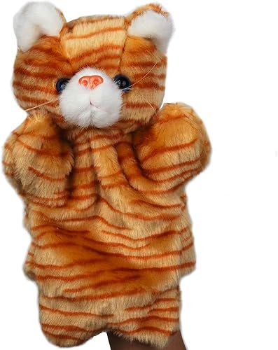 Tiburones de mano de gato atigrado gatito peluche animales juguetes muñecas para niños imaginativo juego de simulación narración de cuentos
