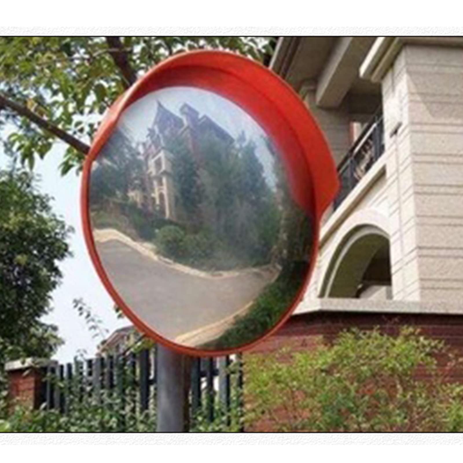 Miroir Convexe De Sécurité - 60 Cm De Diamètre - Champ De Vision 130° - Pour Garage, Coin De Rue, Parking - Kit De Montage Inclus