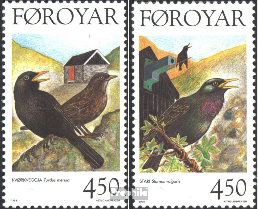 Briefmarken Dänemark-Färöer 1991 Vögel – Postfrisch, Komplettausgabe MH4, Sammlerqualität