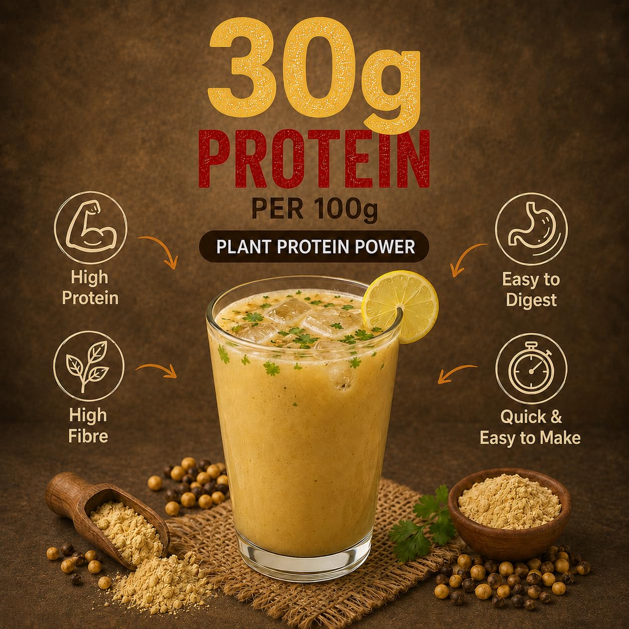 Nutty Yogi Power Protein Sattu Mix - 100gm | 30g Protein Per 100g | High Protein Sattu | 30g Plant Protein | Easy Everyday Digestion | Soft Rotis & Puffed Phulkas — Amazon image 10