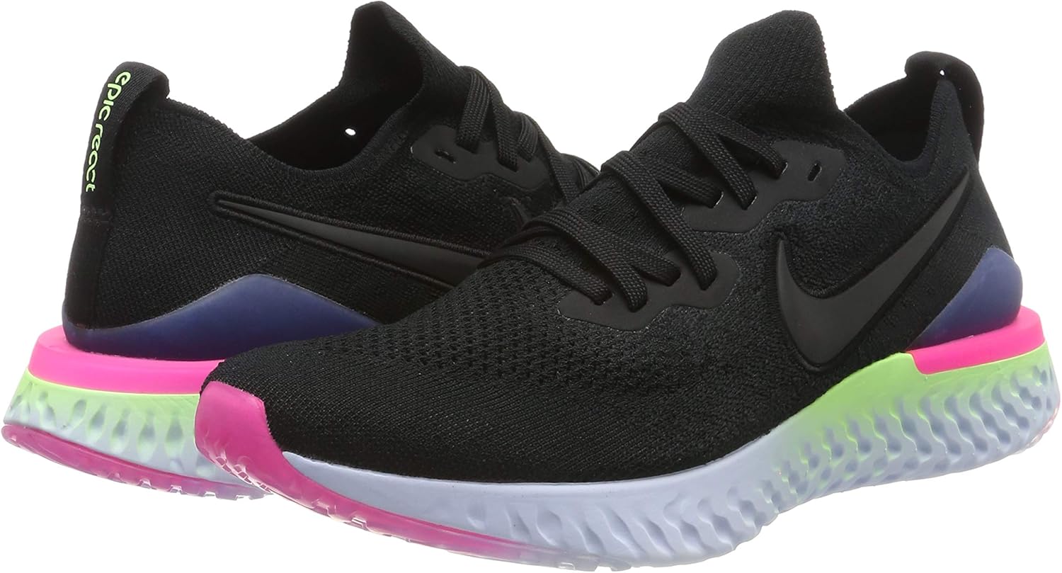 Nike Training Running Shoe, EU 9 Schwarz Black Black Sapphire Lime Blas 003