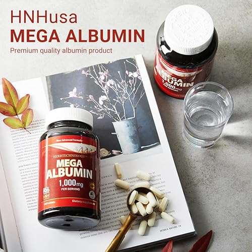 Miniatura 6 de Dr.K&C HNHusa Mega Albúmina Proteína 1000 mg 360 Tabletas Saludable Función Renal Hígado Bienestar Apoyo General Salud Suplemento de Equilibrio