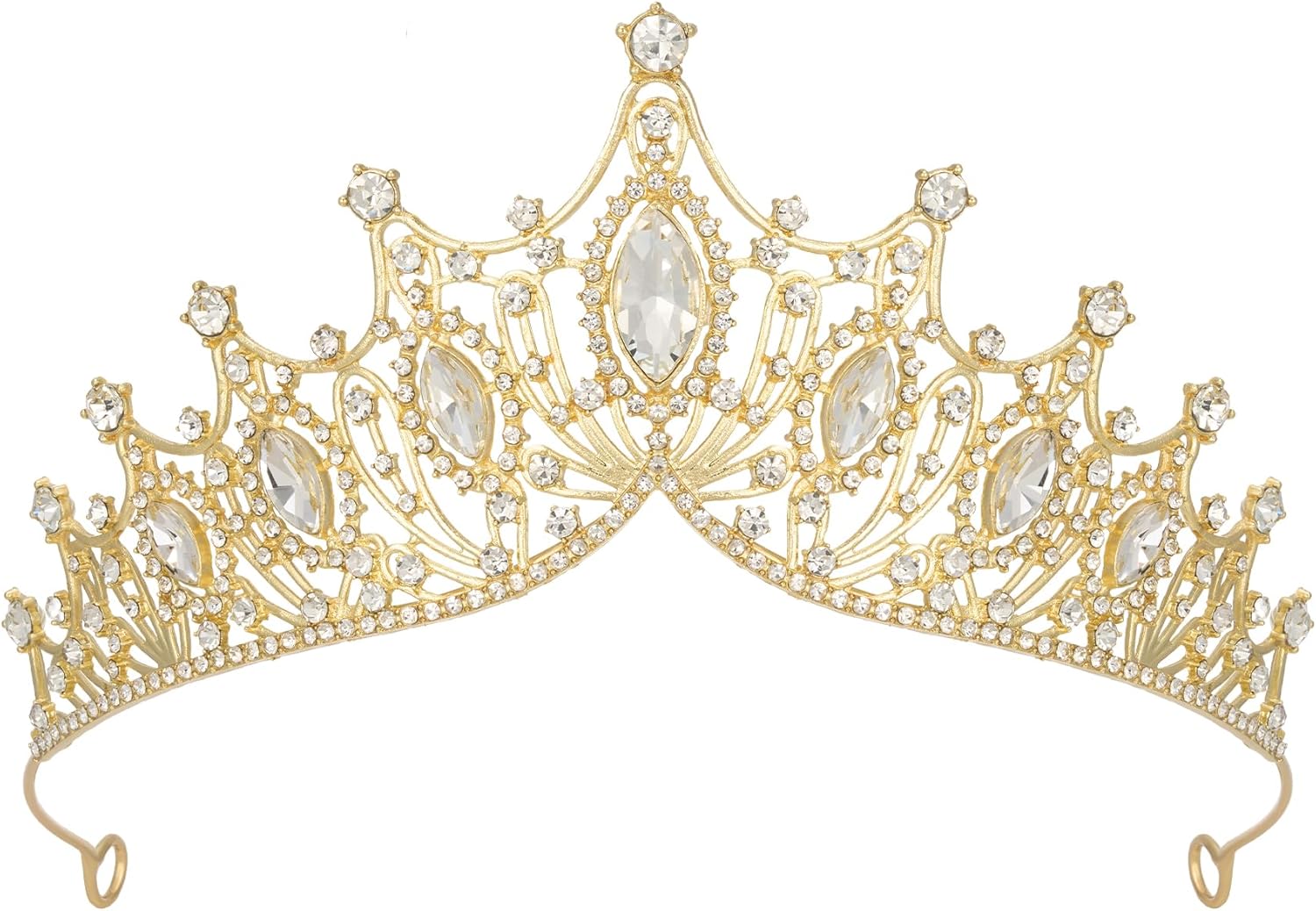 SWEETV Vintage Tiaras and Crowns for Women Queen Crown Costume Headpiece for Halloween Quinceanera Pageant Prom - Image 7