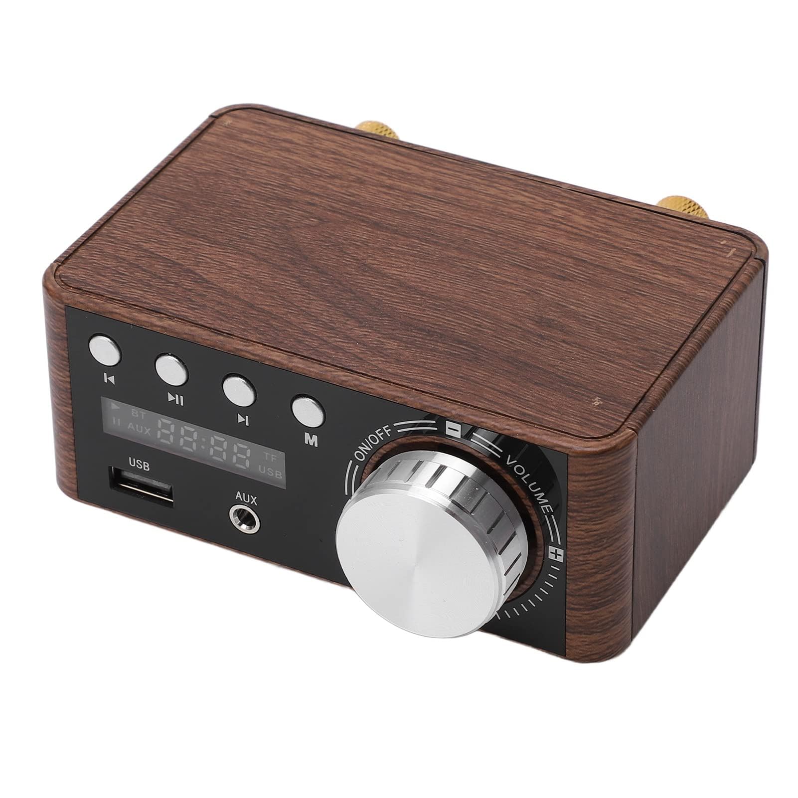 Mini Amplificateur Audio de Ampli Bluetooth 5.0, Amplificateur HiFi Numérique Stéréo 2 Canaux 50W et 50W avec Entrée USB