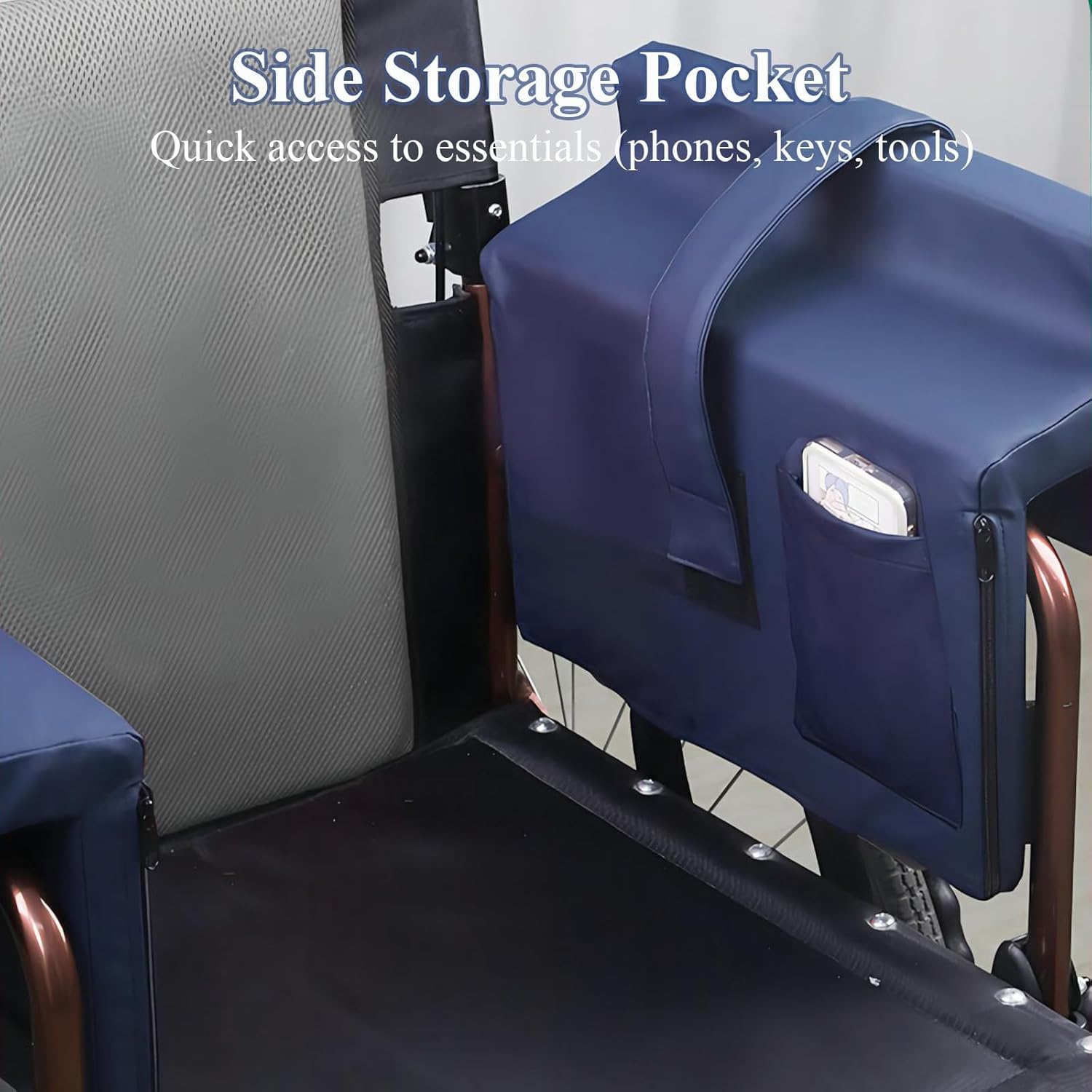 Almohadillas para reposabrazos de silla de ruedas con bolsillo de almacenamiento, piel sintética impermeable, alivio de presión del codo, soporte lateral para personas mayores y personas con
