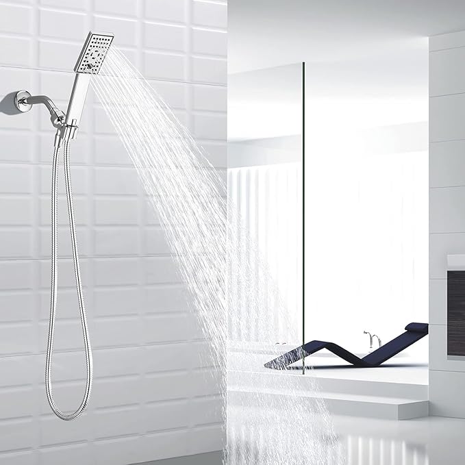 Ducha de mano ELLO&ALLO ajustable cromada miniatura 2