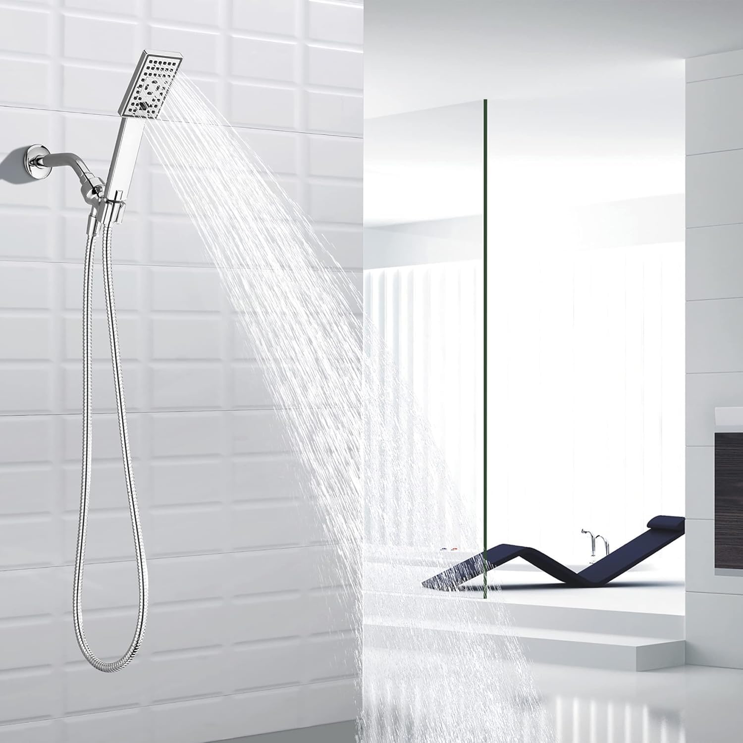 Ducha de mano, flujo ajustable