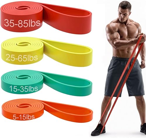 Miniatura 19 de Pull Up Bands, Resistance Bands, Pull Up Assistance Bands Set for Men & Women, Exercise Workout Bands for Working Out, Body Stretching, Physical
