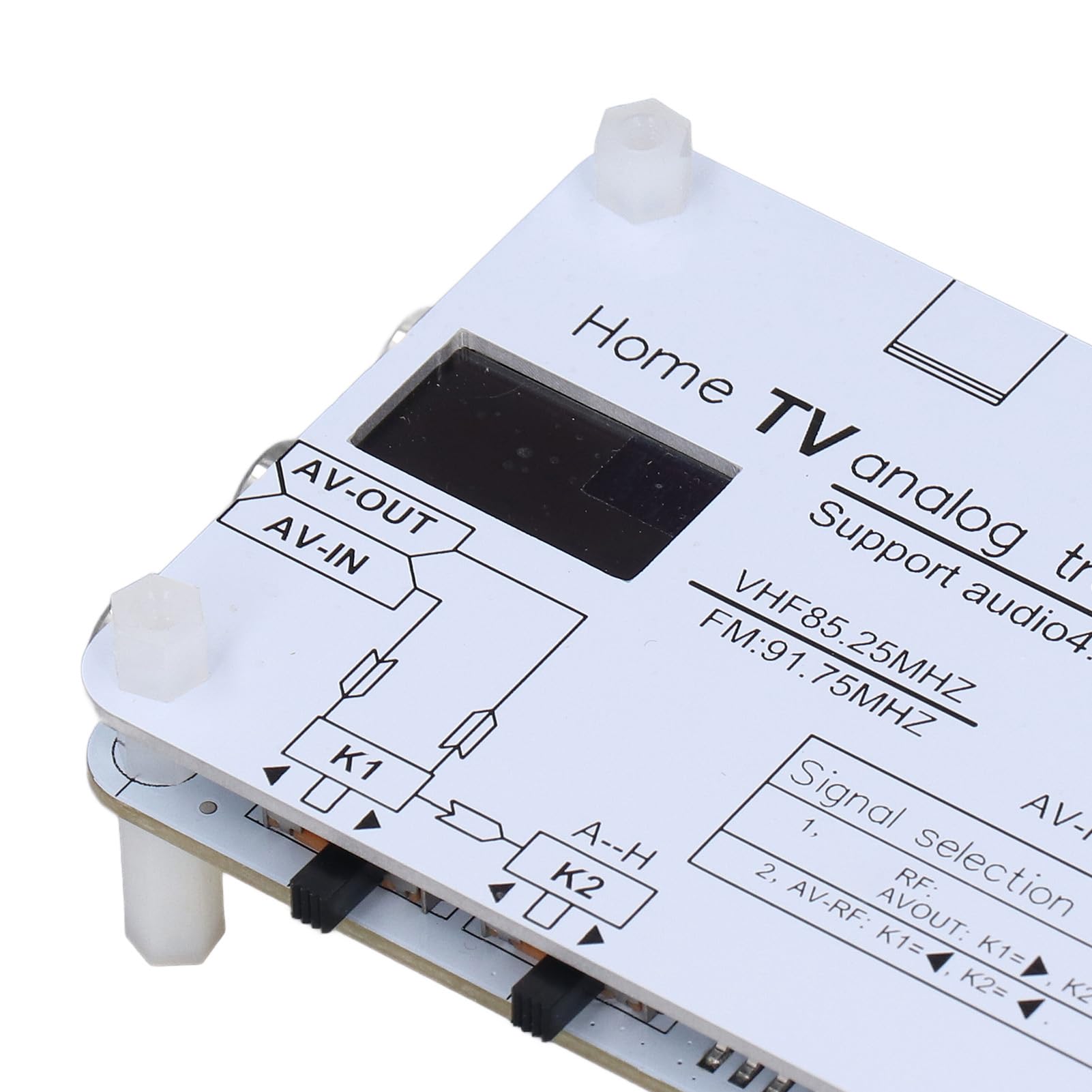 Trasmettitore di segnale TV analogico, AV HD Input, N a P Sistema, 20m Raggio, Frequenza VHF UHF, 4.5-6.5 MHZ Audio, DVD VCD PC Mobile Phone Sorgenti di segnale