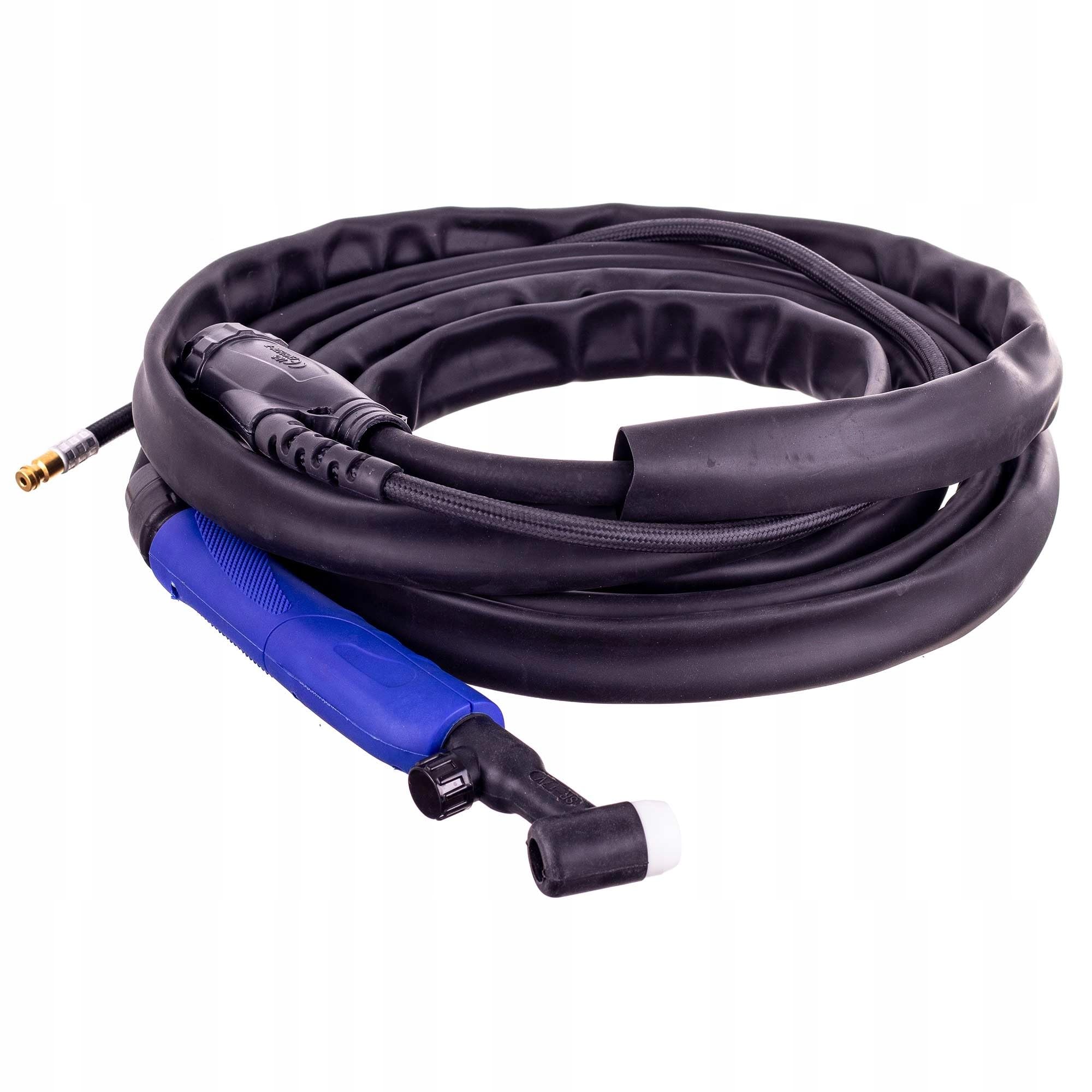 TC TECHNIC – Palnik spawalniczy TIG, pistolet spawalniczy – kompletny zestaw akcesoriów, średnica wtyku 9 mm, złącze typu 21, elastyczny palnik typu FLEX 4 m, z zaworem regulacji gazu