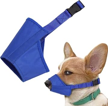 Parts Express Dog, Soft Anti-Biting Barking Chewing, Breathable Waterproof Adjustable for Small Medium Dogs,Blue M