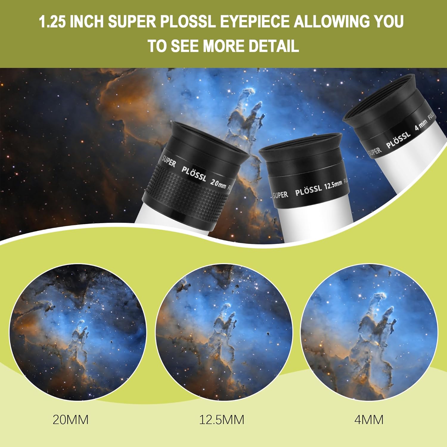 Astromania Telescope Accessory Kit - Bundle with - Alignment 1.25" Laser Collimator