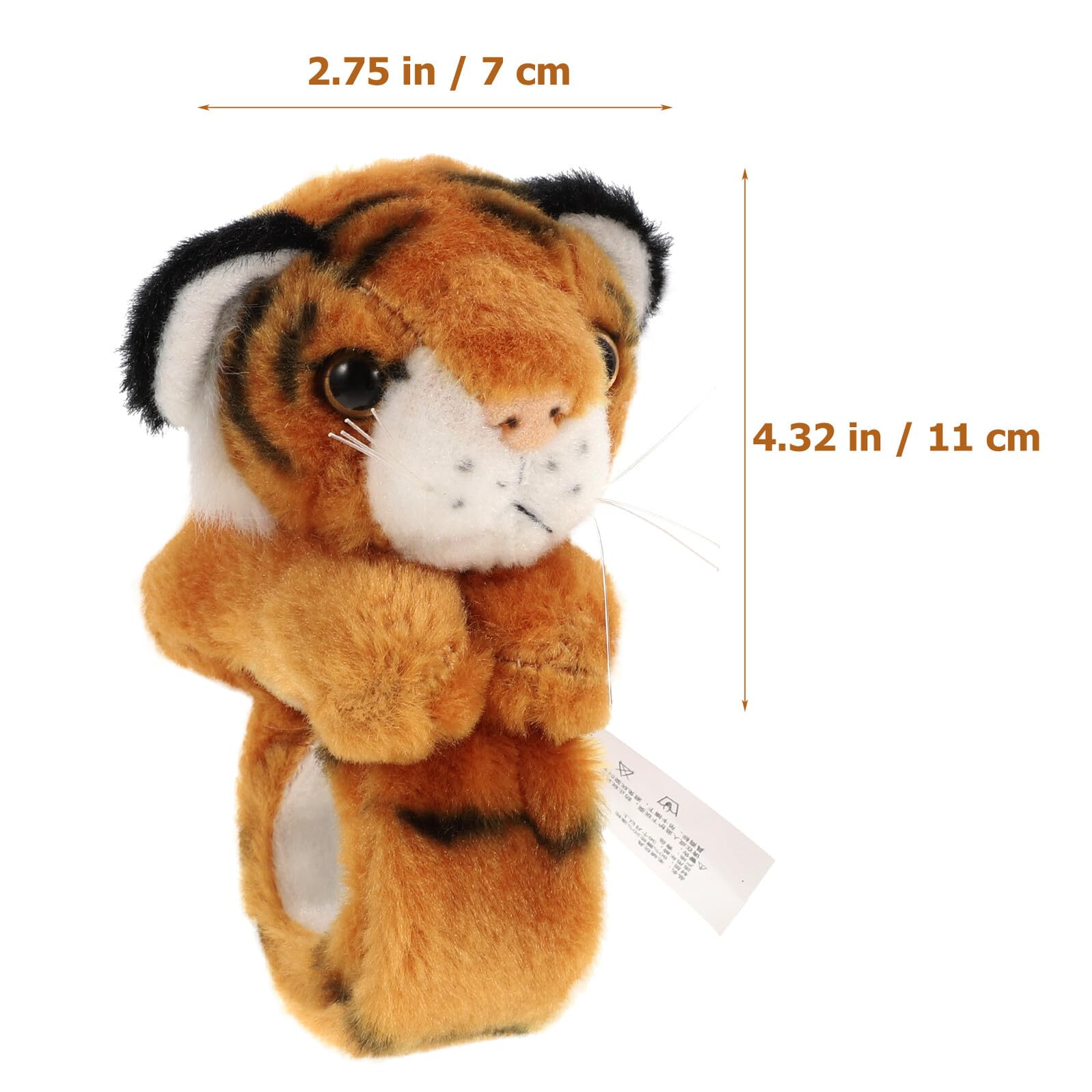 Didiseaon Pulseras de Animales de Peluche 6 Piezas Diseño de Tigre Amarillo Leopardo Nieves Jirafa Elefante Conejo y Panda Ideales para Fiestas Infantiles y Regalos