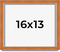 Vista 99 de Marco marrón de 18 x 24 pulgadas, marco de madera maciza de nuez de miel, ancho de moldeo de 0.875 pulgadas, profundidad de rabo de 0.875 pulgadas