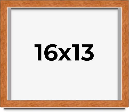 Miniatura 99 de Marco marrón de 18 x 24 pulgadas, marco de madera maciza de nuez de miel, ancho de moldeo de 0.875 pulgadas, profundidad de rabo de 0.875 pulgadas